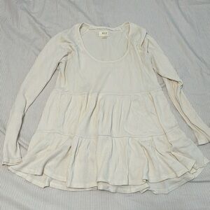 Maeve by Anthropologie blouse. Off white size M flowy top. Waffle texture.